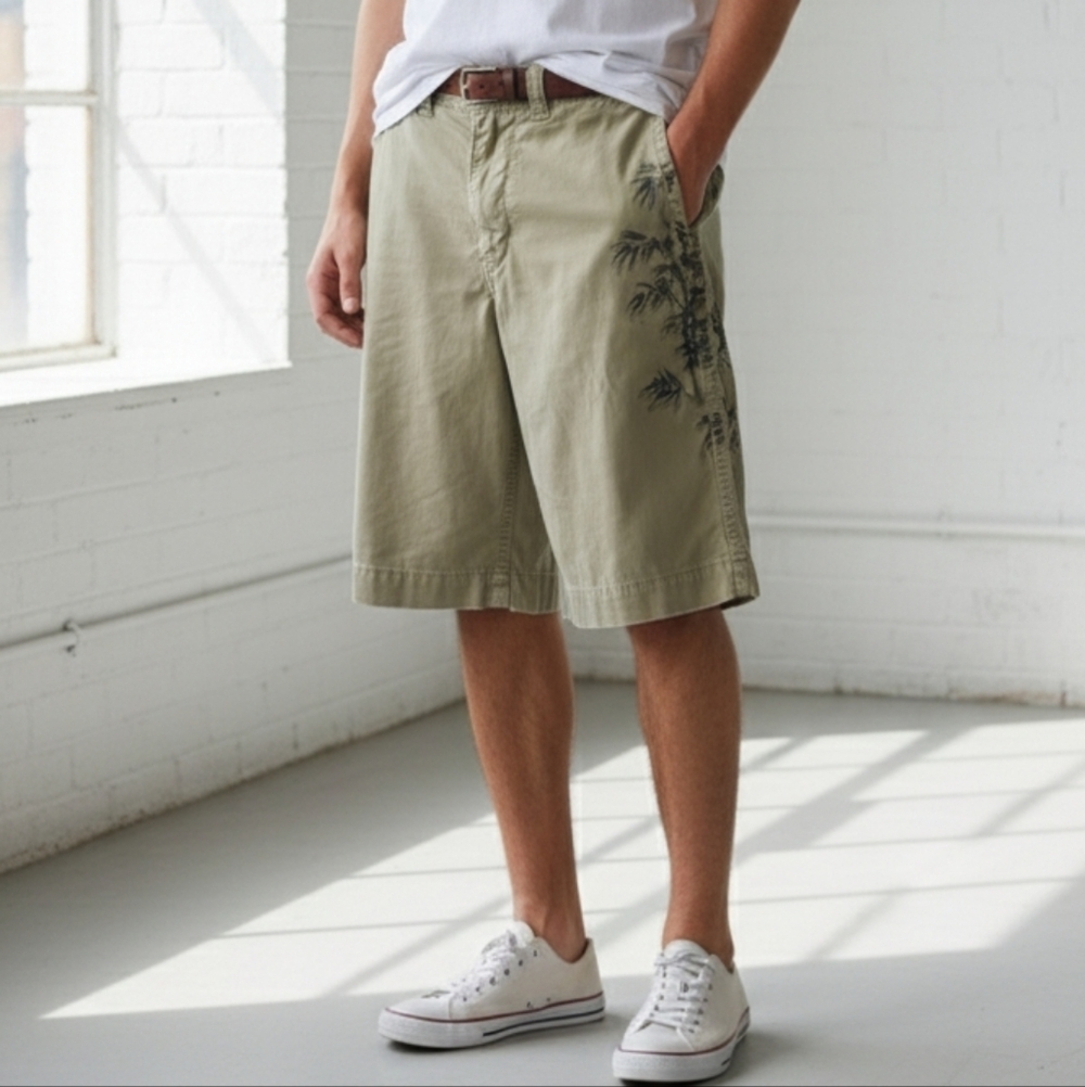 American Eagle‎ Outfitters Vintage Men’s Shorts Size 30 Bamboo Graphic